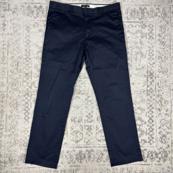 Banana Republic Other - Banana Republic Aiden Slim Fit Chino Pants Mens Navy Blue Cotton Size 36x32